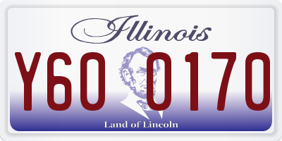 IL license plate Y600170