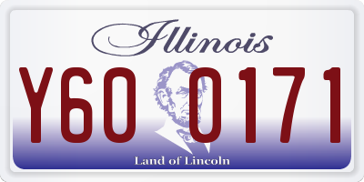 IL license plate Y600171