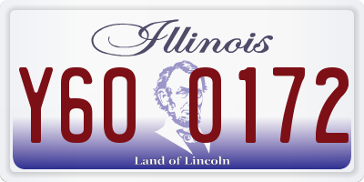 IL license plate Y600172