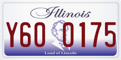 IL license plate Y600175
