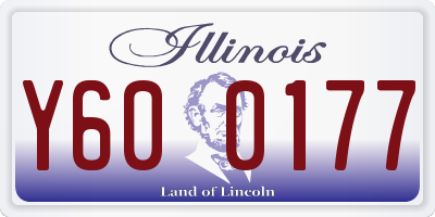 IL license plate Y600177