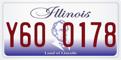 IL license plate Y600178