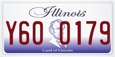 IL license plate Y600179