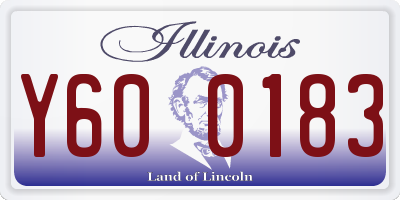 IL license plate Y600183