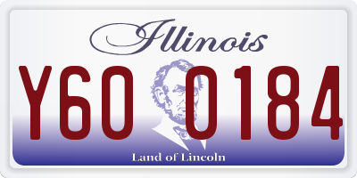 IL license plate Y600184