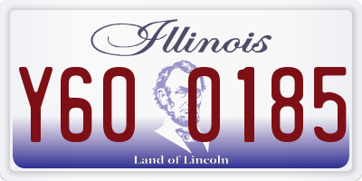 IL license plate Y600185
