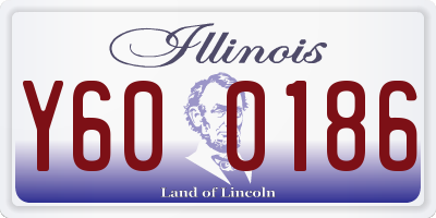 IL license plate Y600186