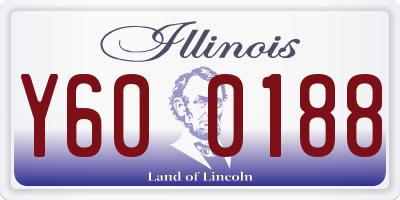 IL license plate Y600188