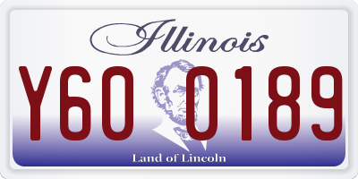 IL license plate Y600189