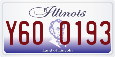 IL license plate Y600193