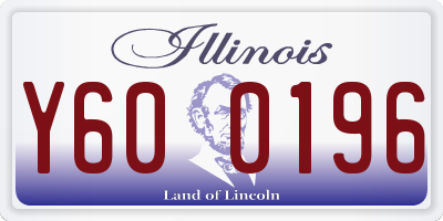IL license plate Y600196