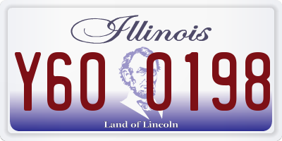 IL license plate Y600198