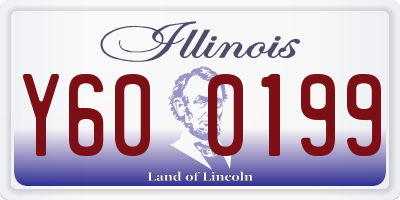 IL license plate Y600199