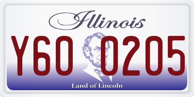 IL license plate Y600205