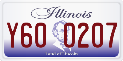 IL license plate Y600207