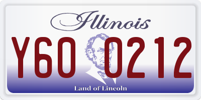 IL license plate Y600212