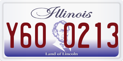 IL license plate Y600213