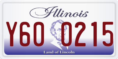 IL license plate Y600215