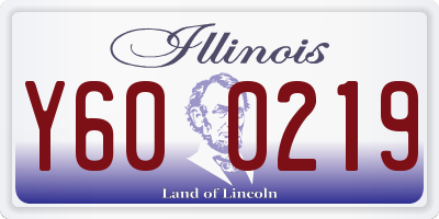 IL license plate Y600219