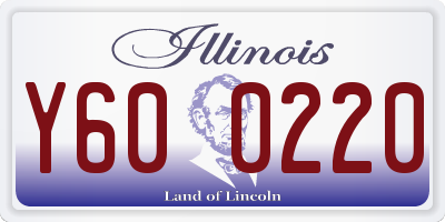 IL license plate Y600220