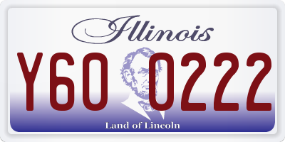 IL license plate Y600222