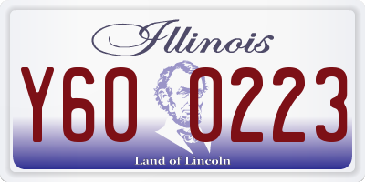 IL license plate Y600223