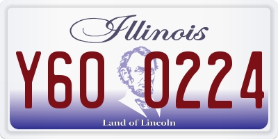 IL license plate Y600224
