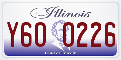 IL license plate Y600226