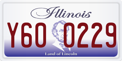 IL license plate Y600229