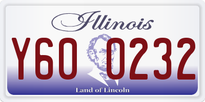 IL license plate Y600232