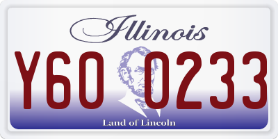 IL license plate Y600233