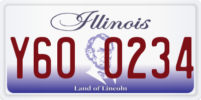 IL license plate Y600234