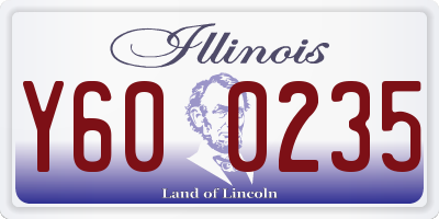 IL license plate Y600235