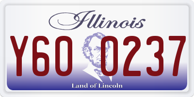 IL license plate Y600237