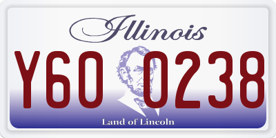 IL license plate Y600238