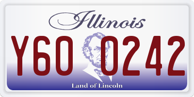IL license plate Y600242