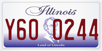IL license plate Y600244