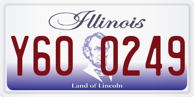 IL license plate Y600249