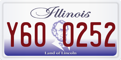 IL license plate Y600252