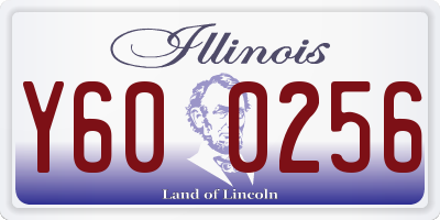 IL license plate Y600256