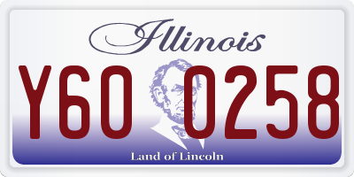 IL license plate Y600258