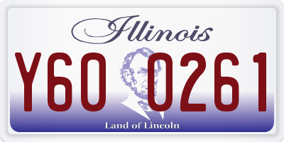 IL license plate Y600261
