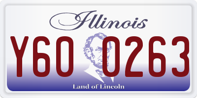 IL license plate Y600263