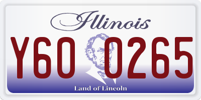 IL license plate Y600265