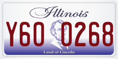 IL license plate Y600268