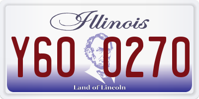 IL license plate Y600270