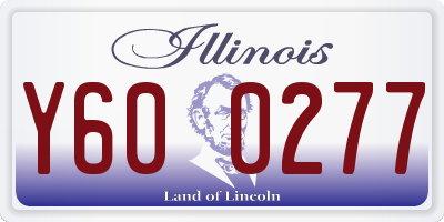 IL license plate Y600277