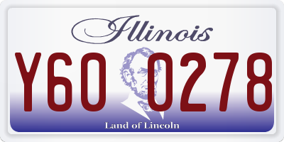 IL license plate Y600278