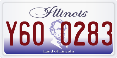 IL license plate Y600283