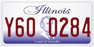 IL license plate Y600284